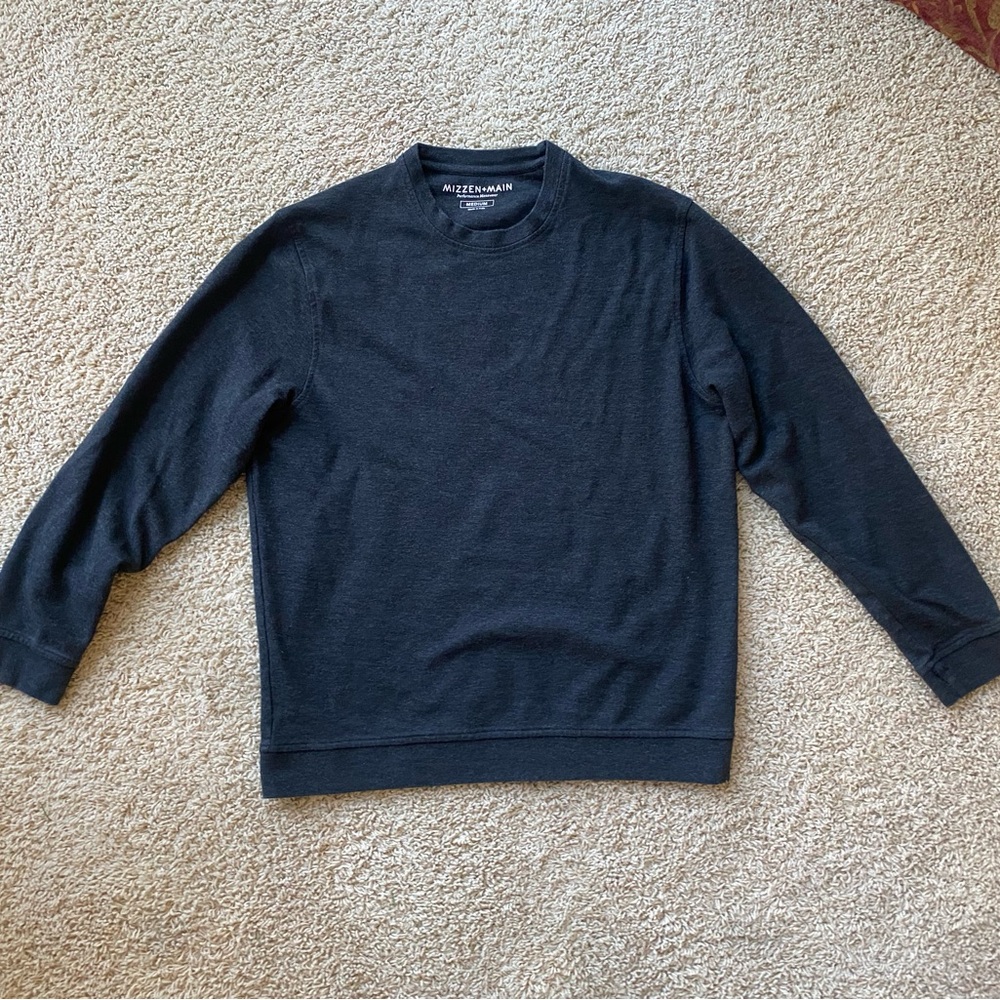 Mizzen And Main Long Sleeve Performance Pullover Shirt Top Sweatshirt Medium